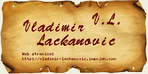 Vladimir Lackanović vizit kartica